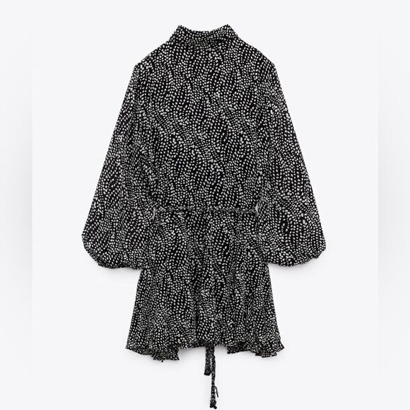 Zara Print Shirt Dress New - Picture 3 of 8